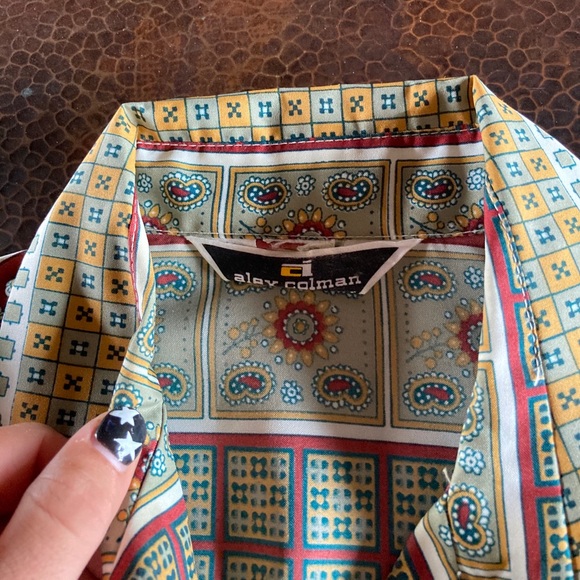 Vintage Alex Colman Button Down Size S/M - Picture 2 of 2